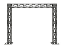 Metal Object With Truss System In 3d Render