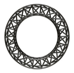 Canvas Print - Metal object with truss system in 3d render