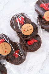 Sticker - Chocolate Cookies with Chocolate Hearts