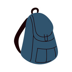 Poster - blue backpack icon