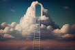 ladder to the white cloud. Generative AI