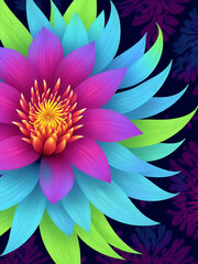 Wall Mural - vintage floral spring artwork - generative ai