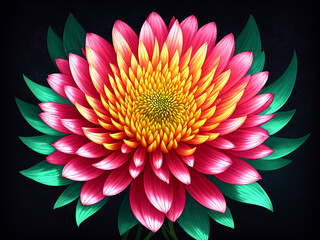 Wall Mural - vintage floral spring artwork - generative ai