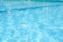 Outdoor Swimming Pool With Clear Rippled Water