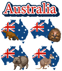 Wall Mural - Australia Day Banners Set