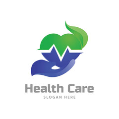 Wall Mural - Medical health logo design vector