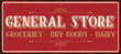 Antique sign design concept for general store vector template