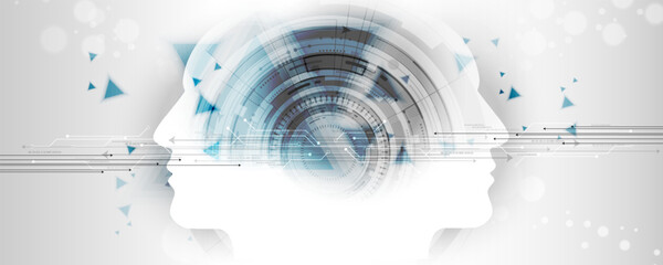 abstract background image of artificial intelligence technology concept and communication network