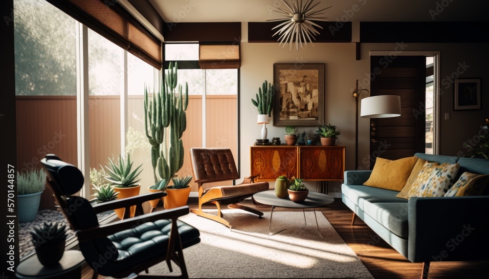 Cozy Beautiful Mid-century modern living room Interior Design for Your ...
