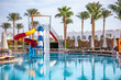 © schankz - Palm trees by the pool.