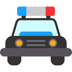 Wall Mural - Police Car Icon