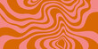 Psychedelic trippy y2k retro background swirl. Simple vector illustration. Groovy wave print. Vintage background. Psychedelic groovy spiral.