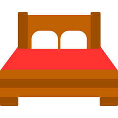 Canvas Print - Bed Icon