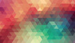 Abstract geometry triangle multi color mosaic texture background pattern.
