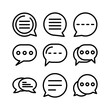 © Fahmi Somdi Std - chat bubble icon or logo isolated sign symbol vector illustration - high quality black style vector icons