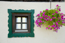 Window With Flower Pot, Salzburger Land, Austria