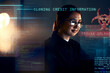 © Clayton D/peopleimages.com - Cyber security, hacker and night with woman and coding for software, digital transformation and phishing. Cloud computing, matrix and website with programmer for password, technology or data hacking