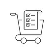 © NUCLEUS - Shopping items quantity icon design. Shopping cart icon, isolated on white background. vector illustration