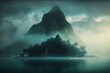 © ECrafts - A mysterious island surrounded by fog.