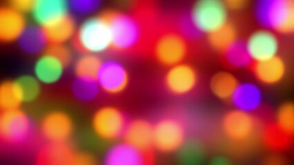 Wall Mural - colorful circle bokeh illumination for holiday or abstract boke background
