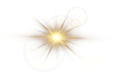 PNG sunlight special lens flare light effect. Stock royalty free.