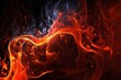 © Suleyman - Hot red flames as fire and heat background illustration Generative AI