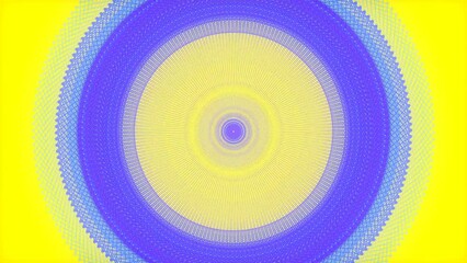 Poster - Patterns created by digital loop animated wire structure. 3d rendering 4K