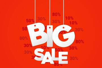 Sticker - Big Sale Background