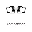Competition, rivalry Vector Icon

