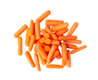 © supamas - Top view of a group of organic small baby carrots isolated on transparent png