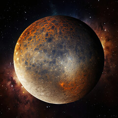 Wall Mural - extraterrestrial planet. alien planet. generative artificial intelligence.
