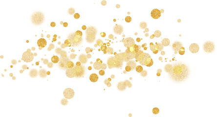 gold bokeh confetti