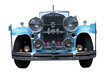 Cadillac Imperial Phaeton 1930. Spektakuläre Aussicht auf ein klassisches Excalibur Automobil. Oldtimer.