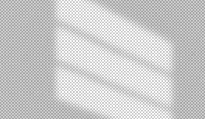 Wall Mural - shadow from light window. overlay shade blinds. reflect sun beams on wall. reflecting shades jalousi