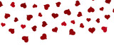 Fototapeta Kosmos -  Falling love heart confetti 3d illustration