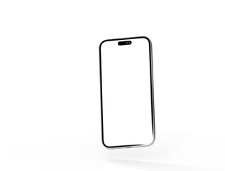 Poster - realistic smartphone template mockup for user experience presentation