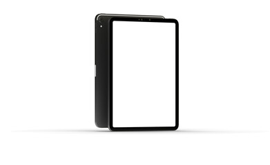 Fototapete - Photo Black tablet computer with blank 3d
