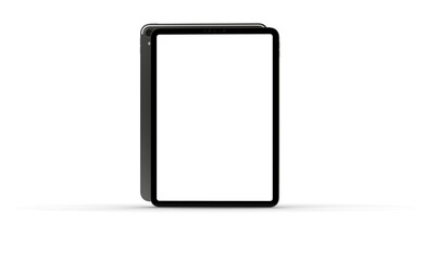 Fototapete - Modern tablet computer stand with blank screen isolated on white background