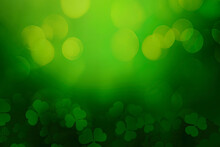 St. Patrick's Day Abstract Green Background For Design Colorful Abstract Background