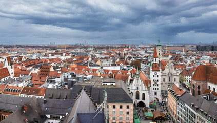 Fototapete - Aerial view of Munich, Germany