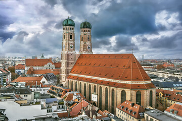 Fototapete - Munich Frauenkirche, Germany