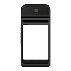 Wall Mural - payment pos terminal vector mockup