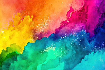 Wall Mural - Abstract watercolor background. Multicolored paper texture. 