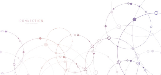 Wall Mural - network background. connections with points, lines, and people icons. vector technology background