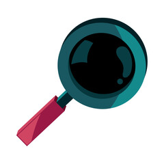 Sticker - magnifying glass icon