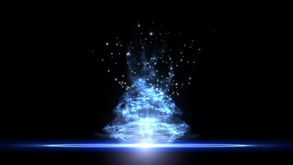 fire teleport effect 4k. this stock motion graphics video is a teleportation effect that presents gl