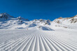 Ski resort of  Stubai glacier Austria