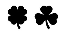 Clover Icon Vector Illustration. Clover Sign And Symbol. Four Leaf Clover Icon.