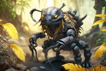 3d Rendering Of Scorpion Character In Jungle Made With Generative AI