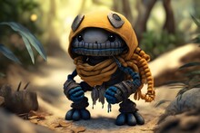 3d Rendering Of Scorpion Character In Jungle Made With Generative AI